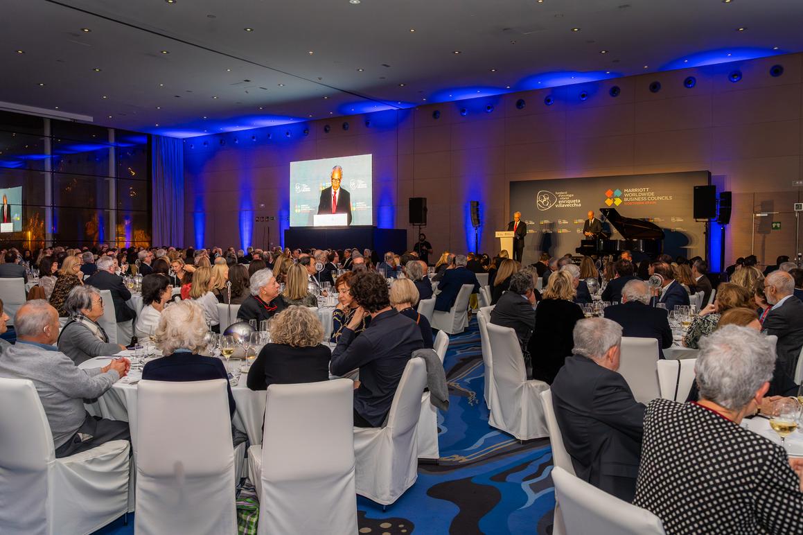 La cena tuvo lugar en la Great Room del hotel W Barcelona