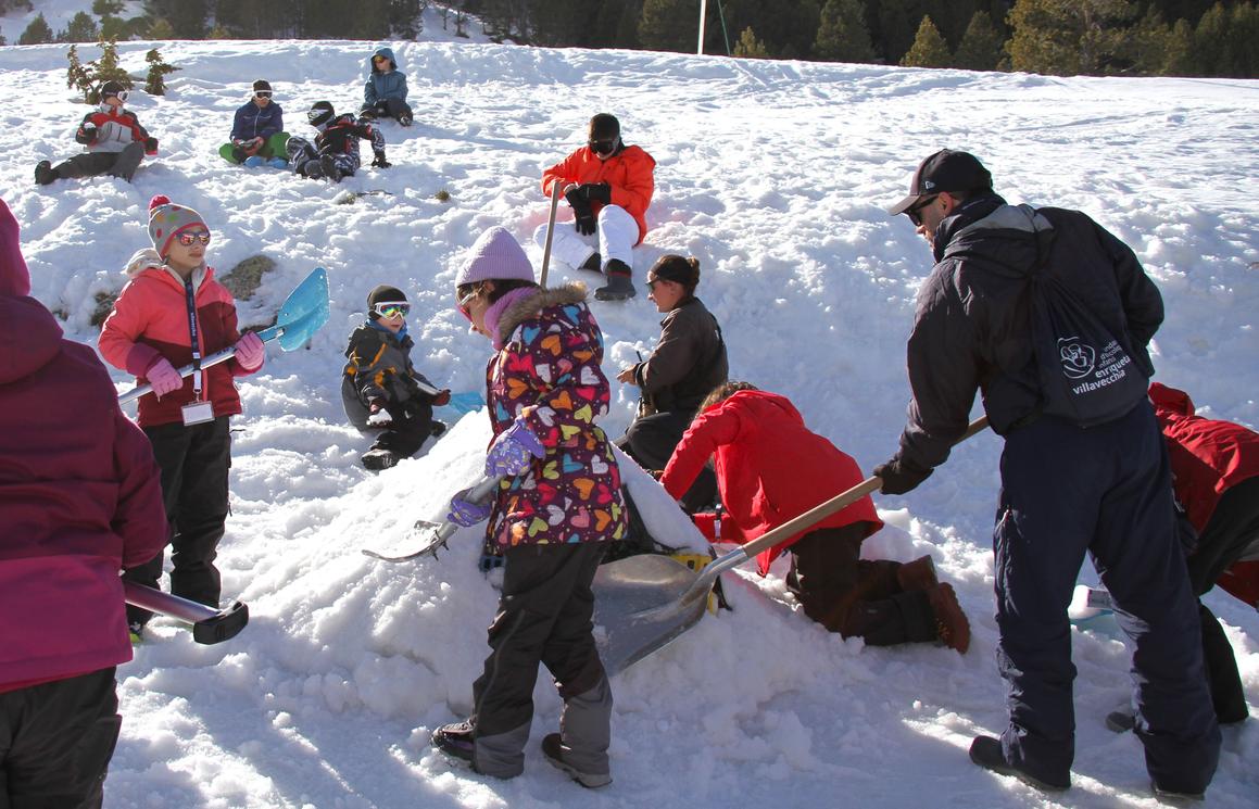 Taller d'iglús a Grandvalira