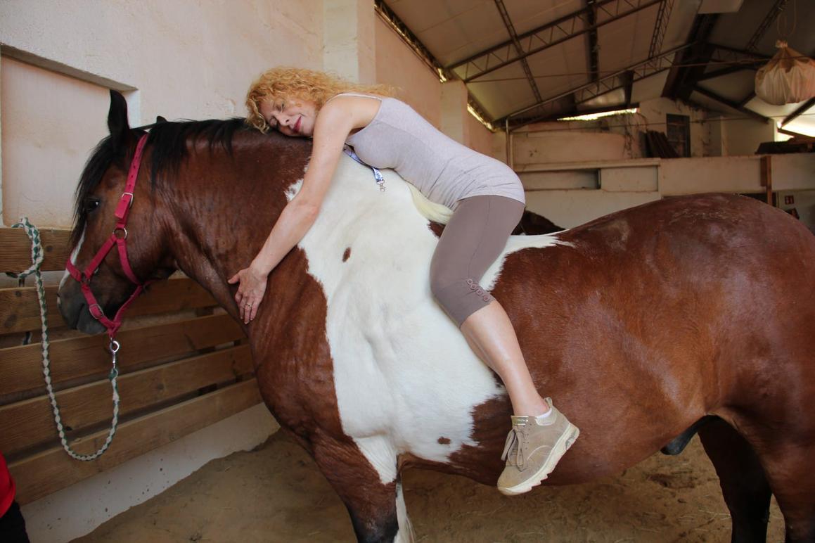 Terapia con caballos en La Granja
