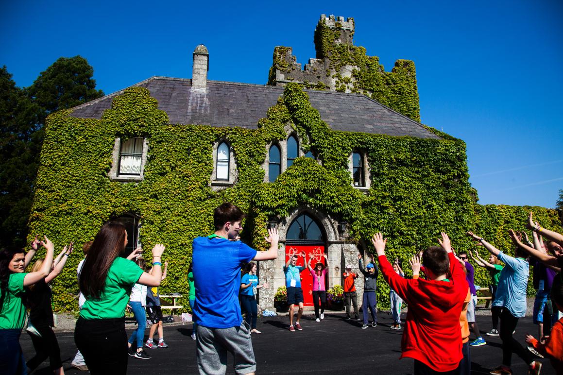 El castillo de Barretstown, en el condado de Kildare, Irlanda.