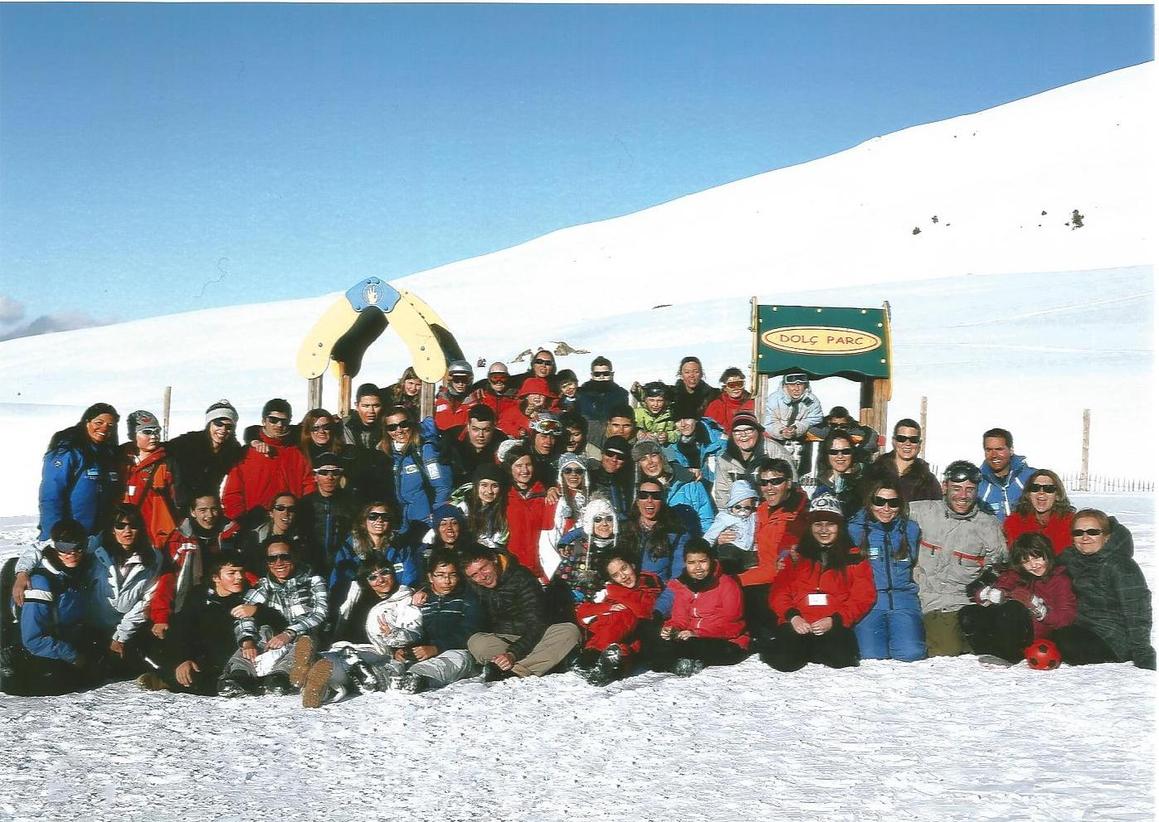 Esquiada de 2013 organizada por la Fundación Villavecchia