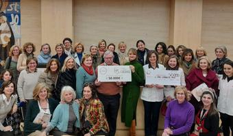 Entrega de los donativos del Market Solidario a la Fundación Villavecchia y a Sant Joan de Déu