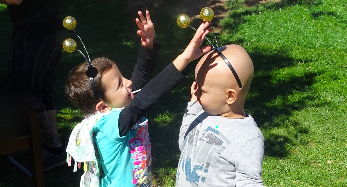 Actividad al aire libre para niños con cáncer