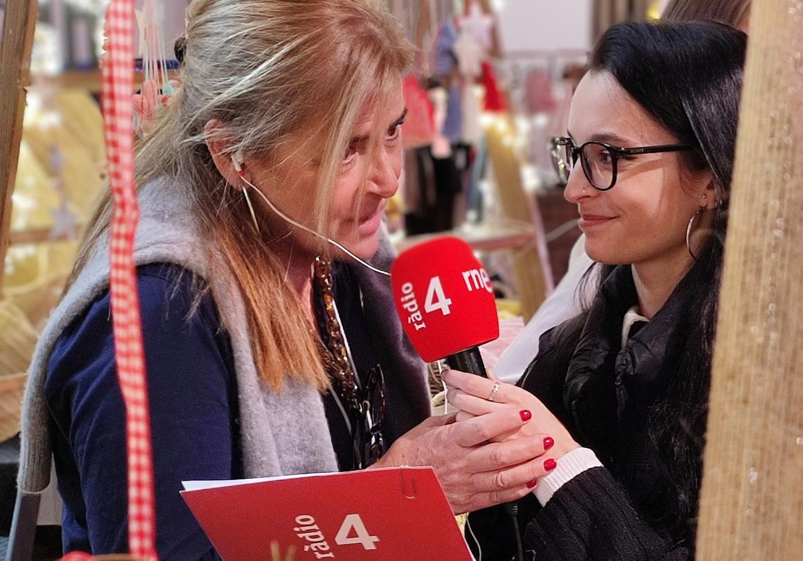 Varios medios de omunicación visitaron el Christmas Market Solidario