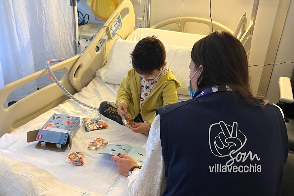 Voluntariado hospitalario de la Fundación Villavecchia en Sant Pau